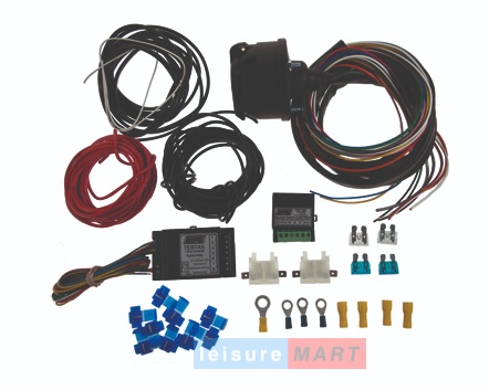 13 Pin Pre-Wired 7 Way By-Pass Wiring Kit with Dual Charge Relay