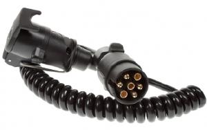 7 Pin Extension Lead 1.5m Curly Cable