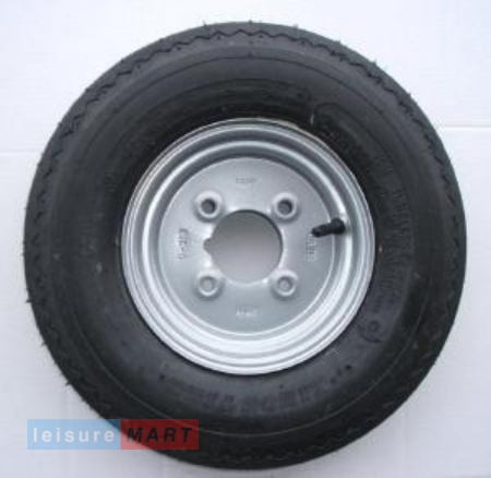 4.80 / 4.00 x 8 Wheel and Tyre 4 Ply 4" PCD
