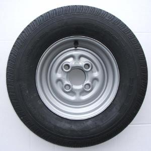 145 x 10 Wheel and Tyre  100mm PCD 74N