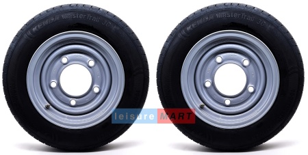 2 x 155 x 12 Wheels and Tyres