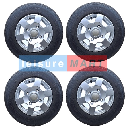4 x 165 x 13 Alloy Wheel and Tyre