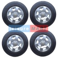 4 x 165 x 13 Alloy Wheel and Tyre Part No.LMX3647