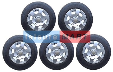 5 x 165 x 13 Alloy Wheel and Tyre