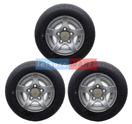 3 x 195 x 10 Alloy Wheel and Tyre