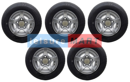 5 x 195 x 10 Alloy Wheel and Tyre