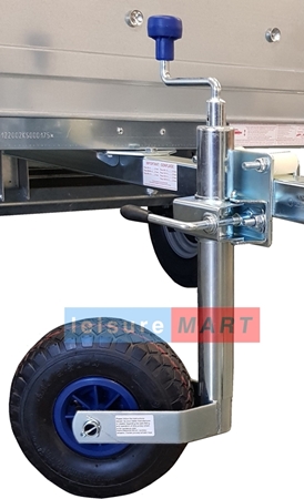 48mm Pneumatic Jockey Wheel & Clamp With Fixing Kit STANDARD DUTY | LMX1595