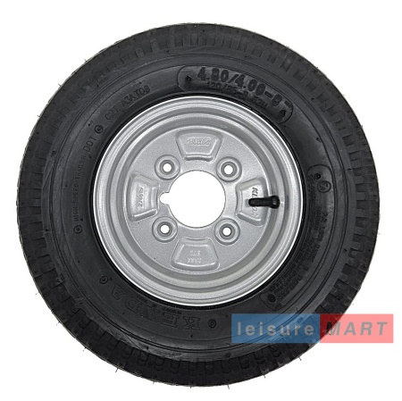 4.80 / 4.00 x 8 Wheel and Tyre 6 Ply 4" PCD | LMX298