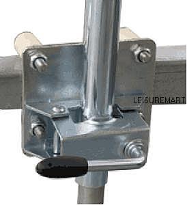 Jockey Wheel and Prop Stand Clamp Fixing Kit 80x40mm Draw Bars | LMX424